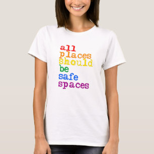 Alla platser borde vara säkra platser t shirt