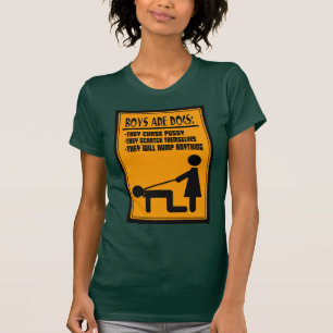 ALLA POJKAR ÄR HUNDAR -- T-TRÖJA T-SHIRT