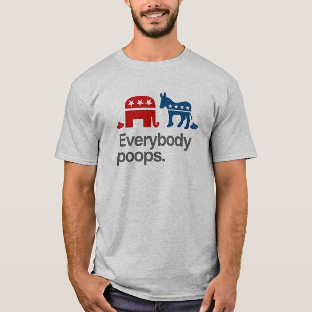 ALLA POLITISKA POOPS T-SHIRT (Framsida)