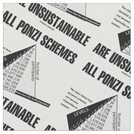 Alla Ponziprogram är ohållbara (Econ Humor) Tyg