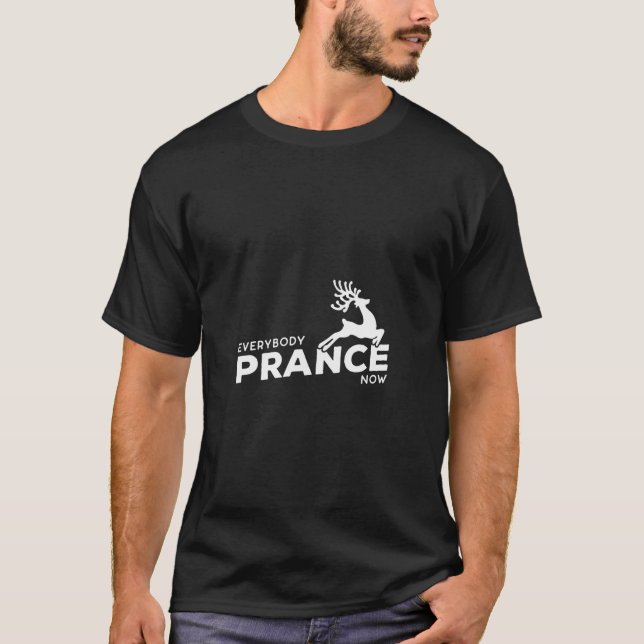 Alla Prance nu julrenar T Shirt (Framsida)