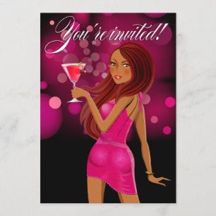 Alla Purpose Party Firande fuschia Inbjudningar