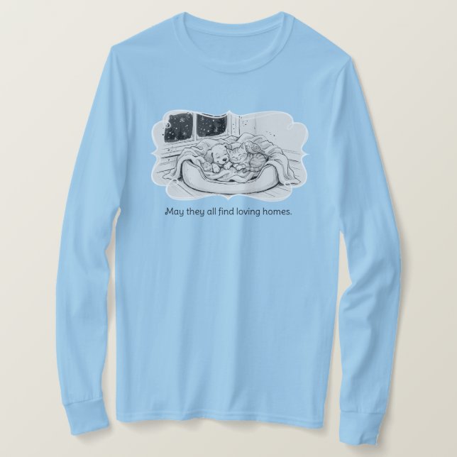 Alla räddade och trygga - Stöder ideella organisat T Shirt (Design framsida)
