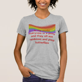 Alla regnbågar och fjärilar tee shirt