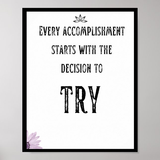 Alla resultat börjar med beslutet att poster (Framsidan)