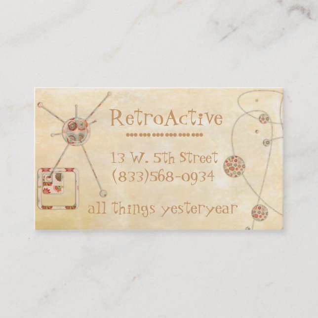 Alla Retro saker Visitkort (Framsida)