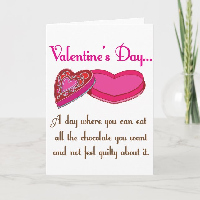 Alla roligt Valetine för choklader citationstecken Helgkort (Framsida)