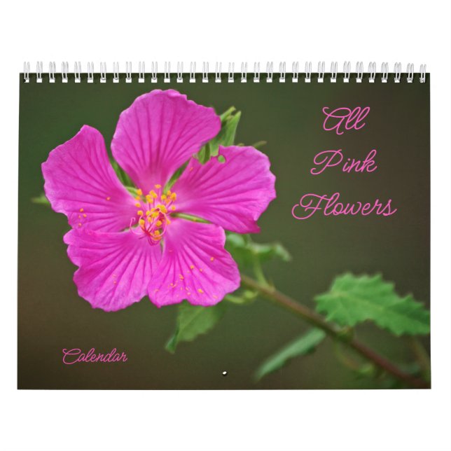 Alla Rosa Flowers-fotokalender Kalender (Omslag)