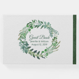 Alla sädesslag Grönt Foliage WAN Bröllop Gästböcker