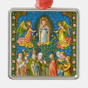 Alla Saints Adore Thee (VVP OO2) Julgransprydnad Metall