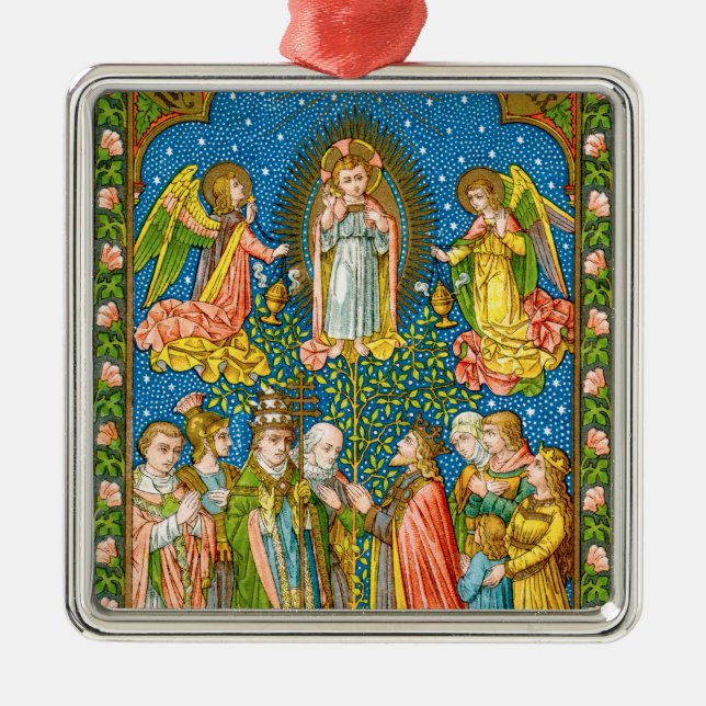 Alla Saints Adore Thee (VVP OO2) Julgransprydnad Metall (Framsidan)