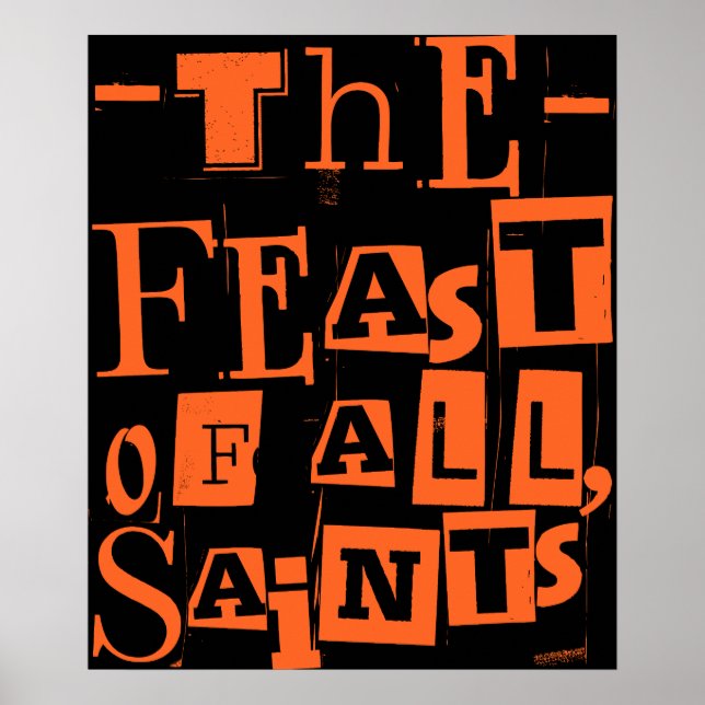 Alla saints-katolska alla Saints'Hallo Poster (Framsidan)