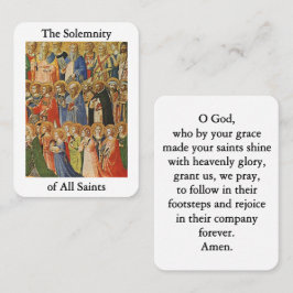 Alla Saints Prayer Card Placeringskort