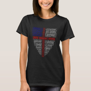 Alla saintss ordmoln t shirt