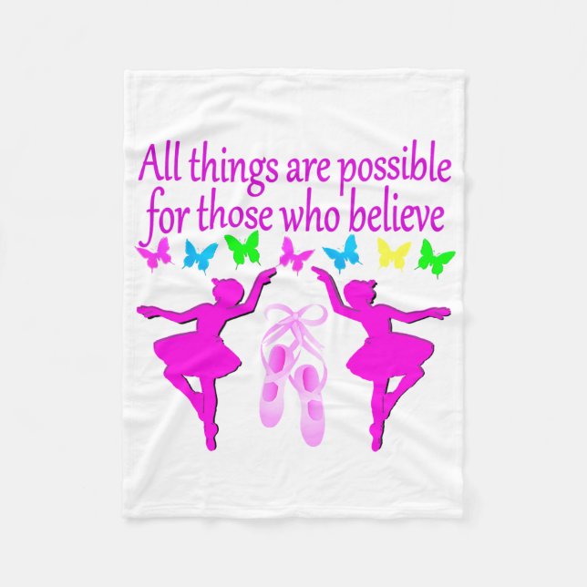 ALLA SAK ÄR MÖJLIGA DANCER DREAM FLEECEFILT (Framsidan)