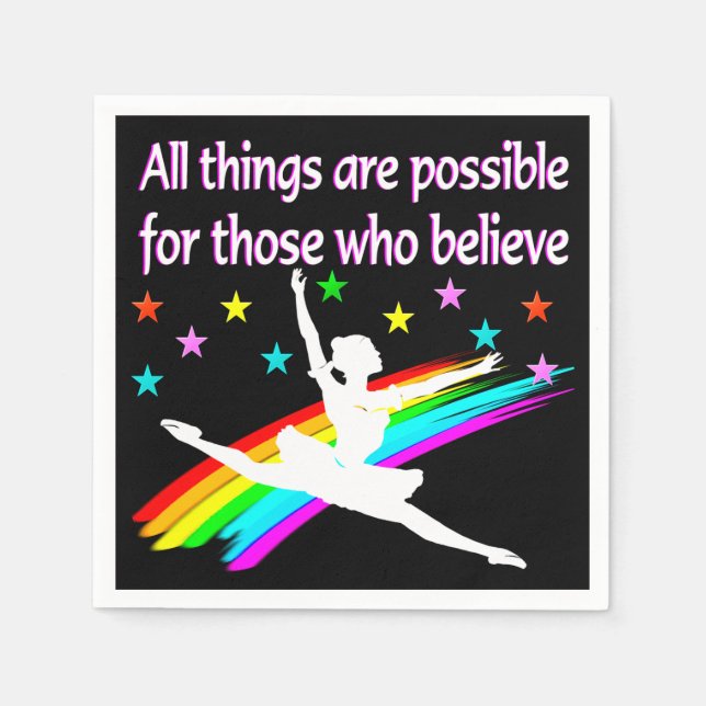 ALLA SAK ÄR MÖJLIGA DANCER-KONSTRUKTIONER PAPPERSSERVETT (Framsidan)