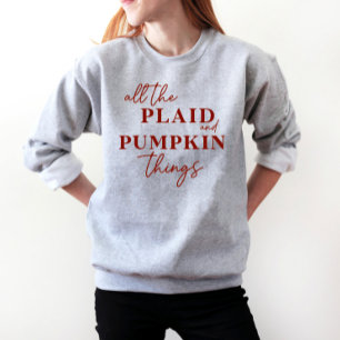 Alla Sak Fall Unisex och Pumpkin Lång Ärmad Tröja