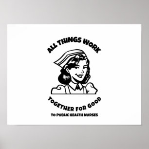 Alla sak samarbetar för bra till folkhälsan poster