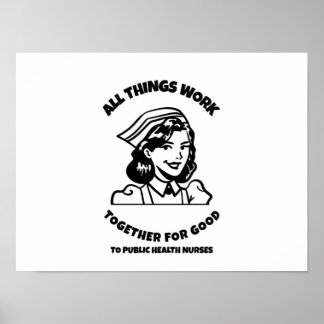 Alla sak samarbetar för bra till folkhälsan poster