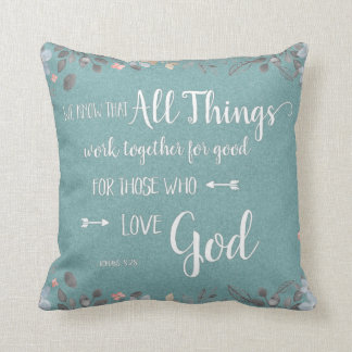 Alla Sak samarbetar - Rom 8:28 Kudde