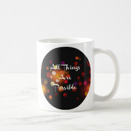 Alla saker är möjligheten kaffemugg