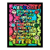 Alla Säkra här ~ Rainbow Välkommen