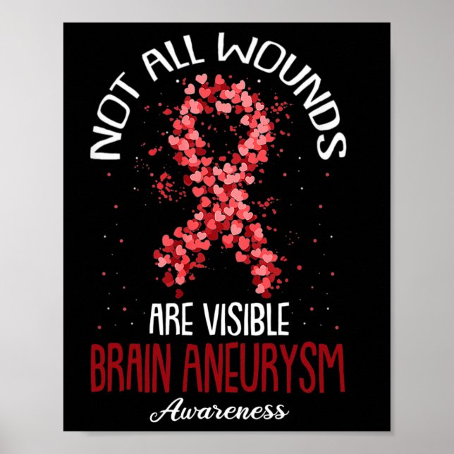 Alla sår är inte synliga för hjärnans Aneurysm Awa Poster (Framsidan)