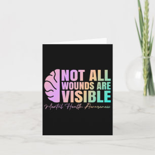Alla sår är inte synliga för psykisk hälsa kort