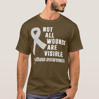 Alla sår är inte synliga i Astma Awareness World T Shirt