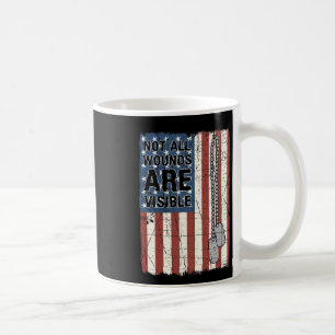 Alla sår är inte synliga. kaffemugg