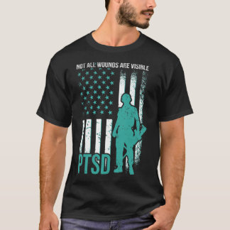 Alla sår är inte synliga - PTD-medvetenhet T Shirt