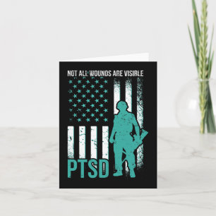 Alla sår är inte synliga - PTSD-medvetenhet Kort