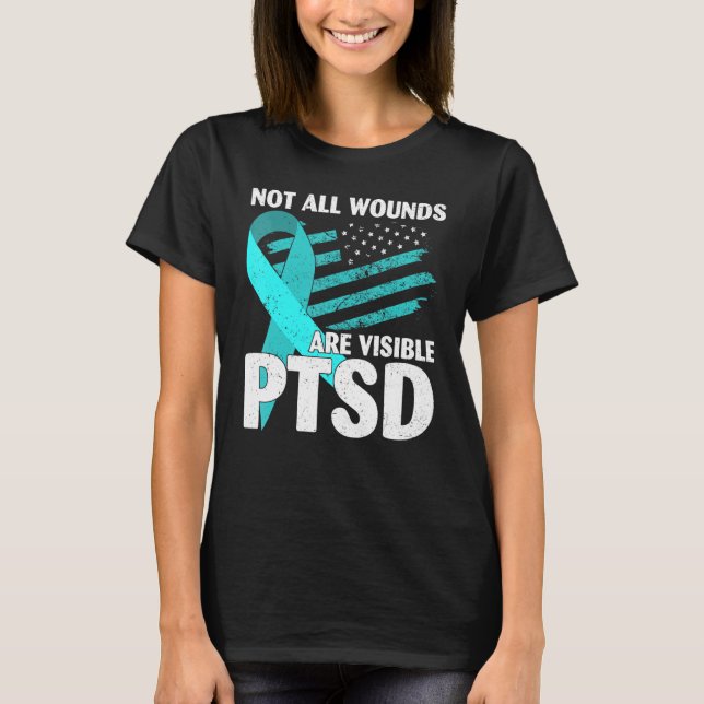 Alla sår är inte synliga PTSD T Shirt (Framsida)