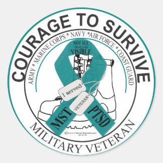 Alla sår är inte synliga runt klistermärke