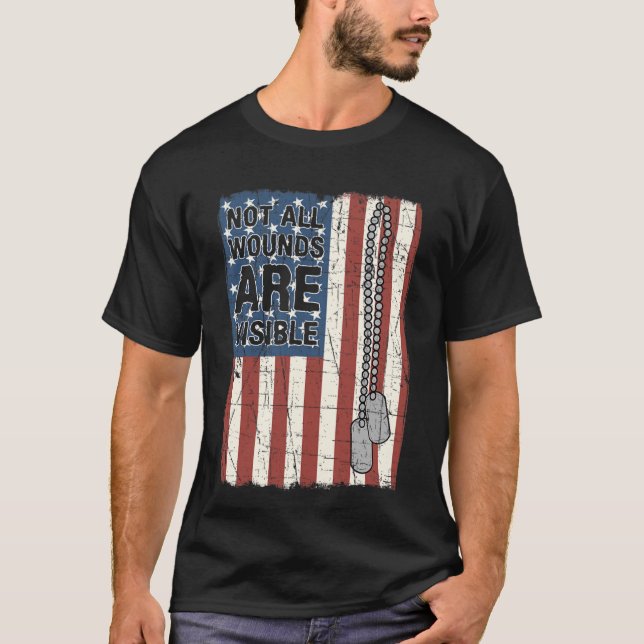 Alla sår är inte synliga. t shirt (Framsida)