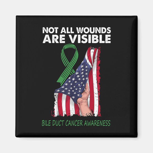 Alla sår är inte synliga vid cancer i bileuccus. magnet (Framsidan)