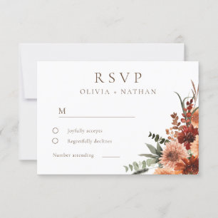 Alla Seasons Divine Boho Blommigt Bröllop OSA Kort