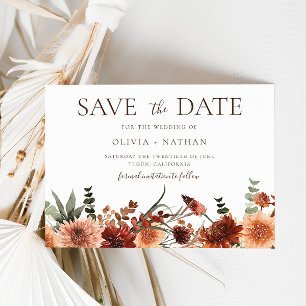 Alla Seasons Divine Boho Bröllop spara datum Datumet