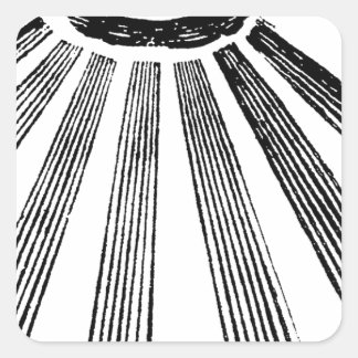 Alla ser Öga Square och Compass Masonic Fyrkantigt Klistermärke