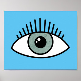 Alla ser Öga Trendig ögonens moderna contemporary Poster