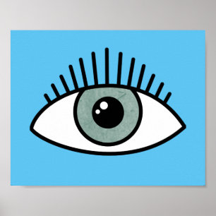 Alla ser Öga Trendig ögonens moderna contemporary Poster