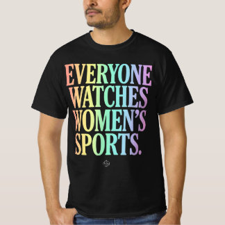 Alla ser på damidrott utan motstånd t shirt