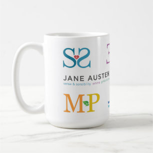 Alla sex romaner mugg Austen JASP