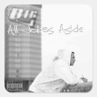Alla skämtmärken fyrkantigt klistermärke
