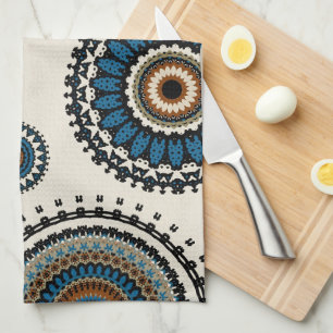 Alla slags mandalas kökshandduk