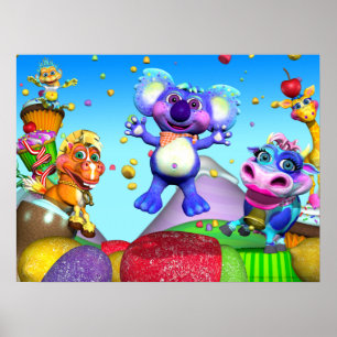 Alla små regndroppar 24x18 Poster