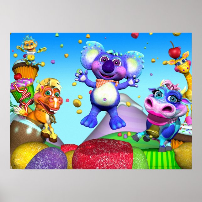 Alla små regndroppar 24x18 Poster (Framsidan)