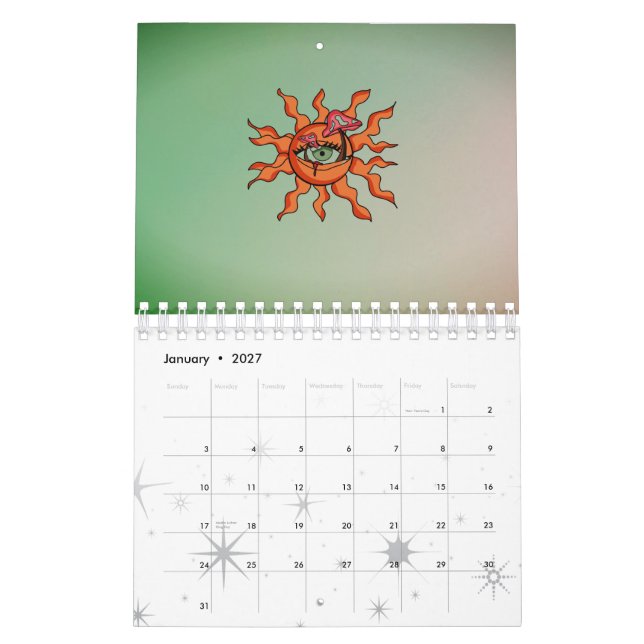 Alla Sol-sett svampar. Kalender (Jan 2027)