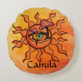 Alla Sol-sett svampar. Rund Kudde