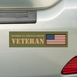 Alla som har tjänat Veteran Bumper Sticker Bildekal